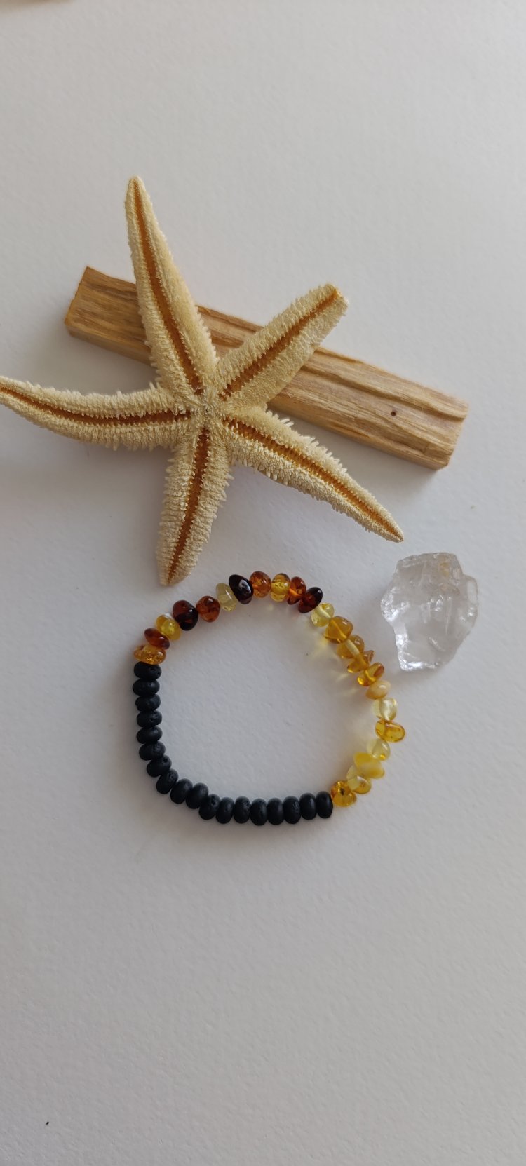 Şifa Tılsımı Kehribar (Amber & Lav Taşı Bileklik 