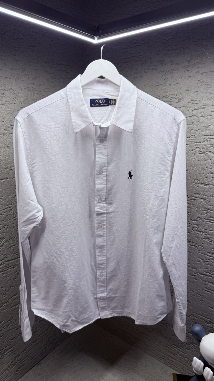 POLO RALPH LAUREN NAKIŞ LOGO KETEN GÖMLEK