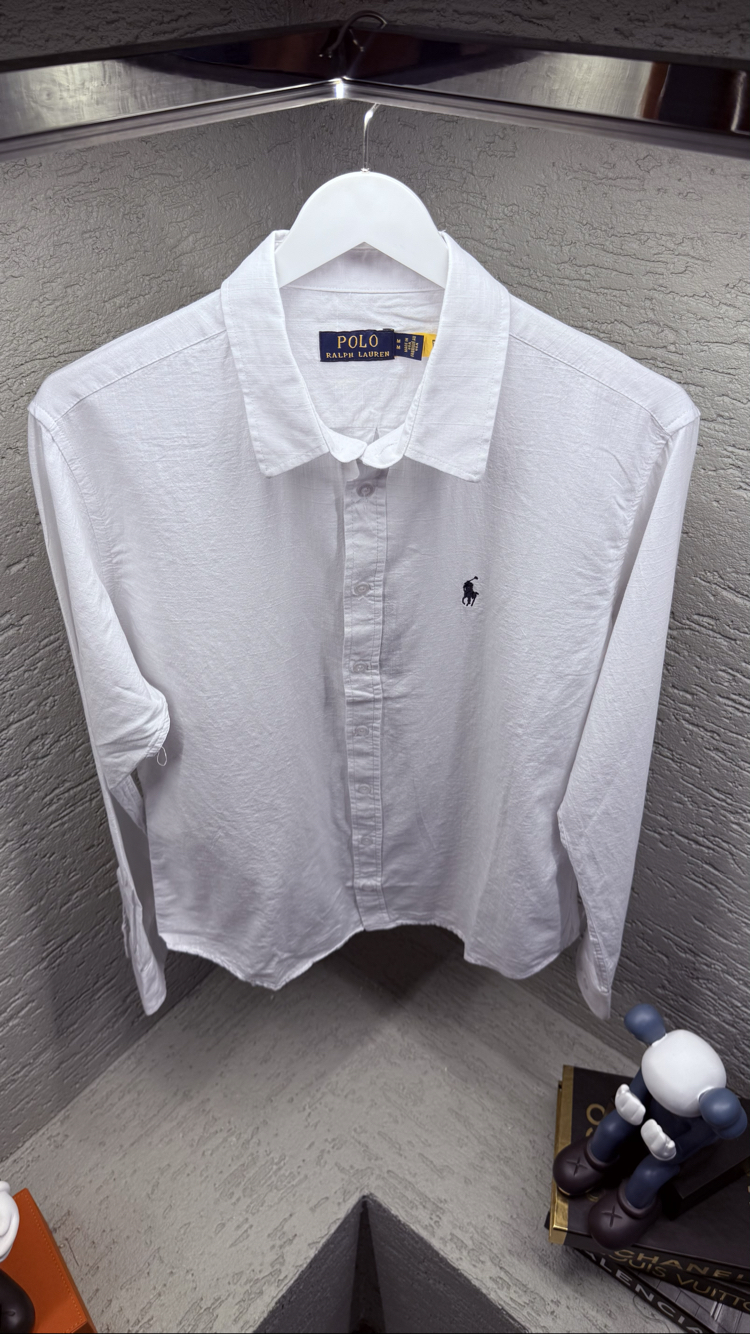 POLO RALPH LAUREN NAKIŞ LOGO KETEN GÖMLEK