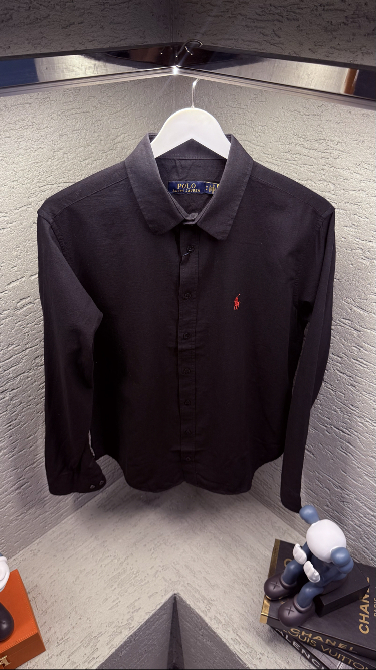 POLO RALPH LAUREN NAKIŞ LOGO KETEN GÖMLEK