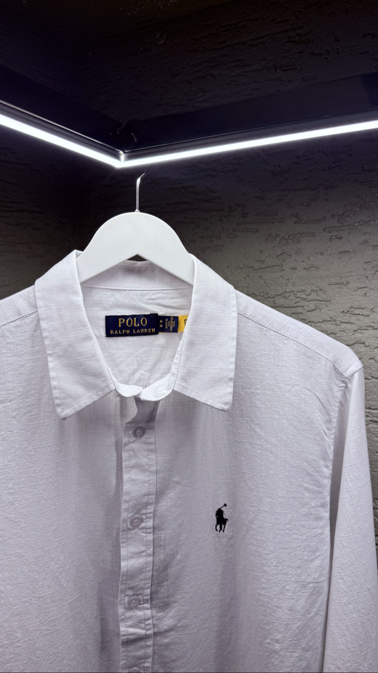 POLO RALPH LAUREN NAKIŞ LOGO KETEN GÖMLEK