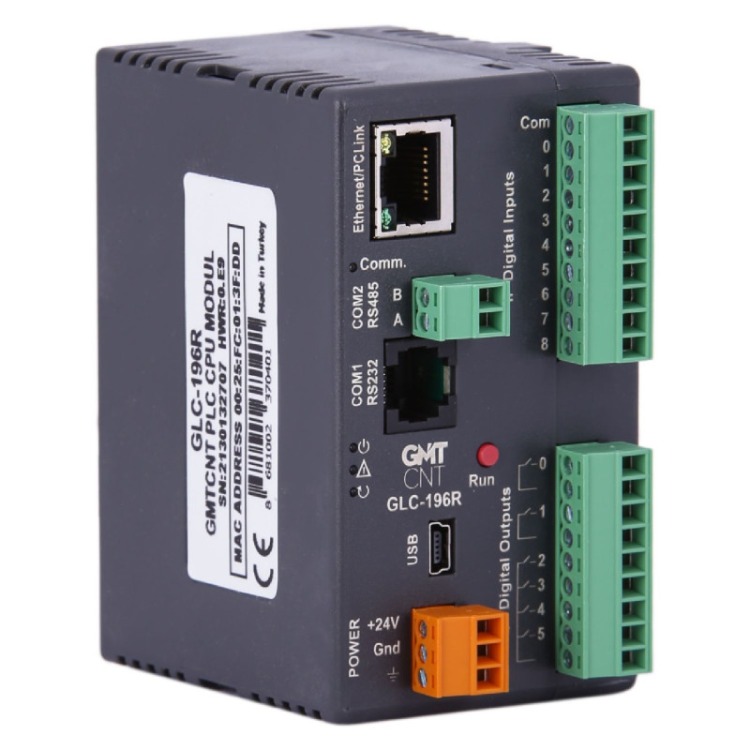 GmtCnt GLC-196R ,9D1A/6R1A Ethernet Plc Cpu Modül