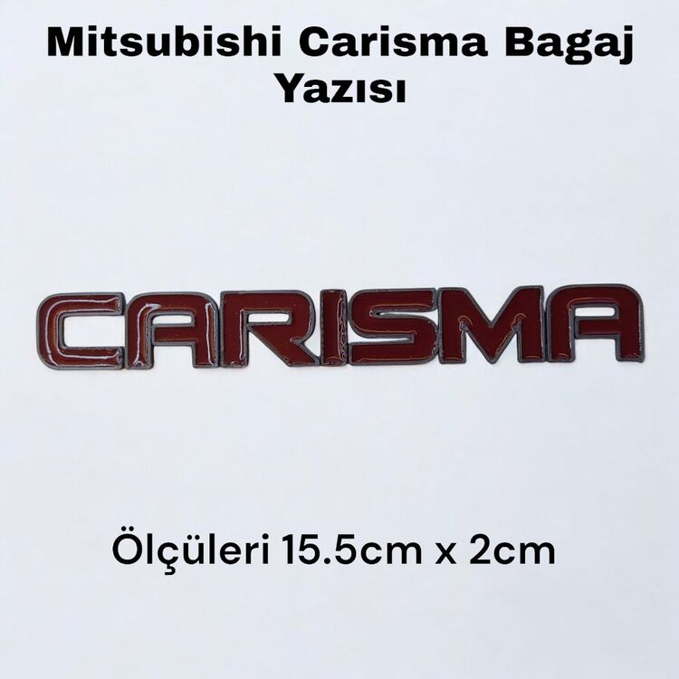 Mitsubishi Carisma Bagaj Yazısı (Gri-kırmızı)