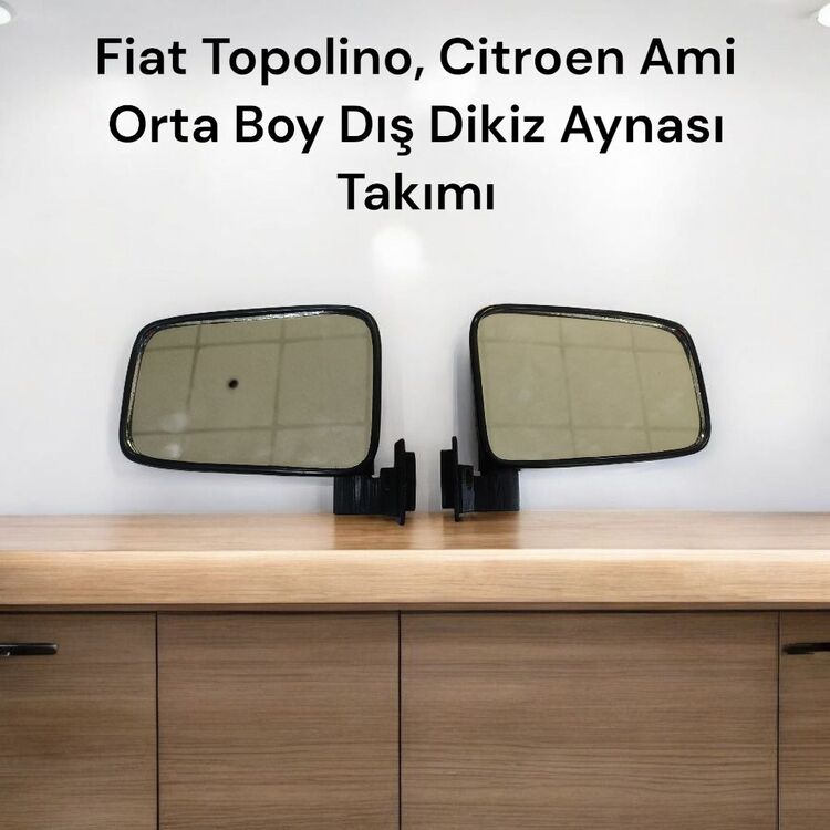 Citroen Ami, Fiat Topolino Orta Boy Dış Dikiz Aynası Takımı