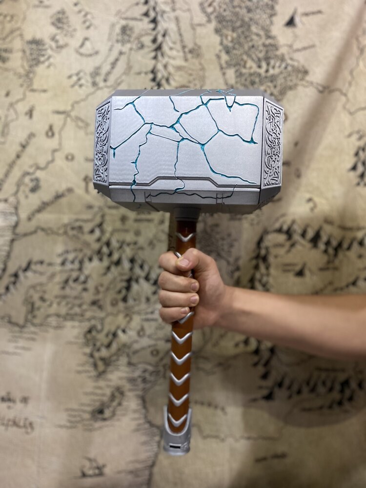 Thor cracked mjolnir ışıklı