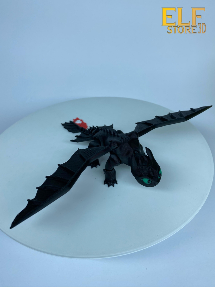 Ejderhanı Nasıl Eğitirsin Dişsiz Gecenin Öfkesi Nıght Fury 16 cm