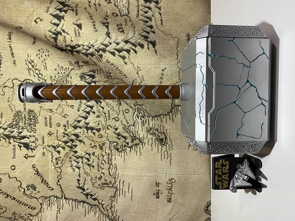 Thor cracked mjolnir ışıklı
