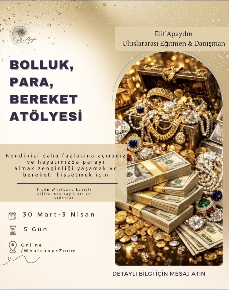 Bolluk, Bereket ,Para Atölyesi 