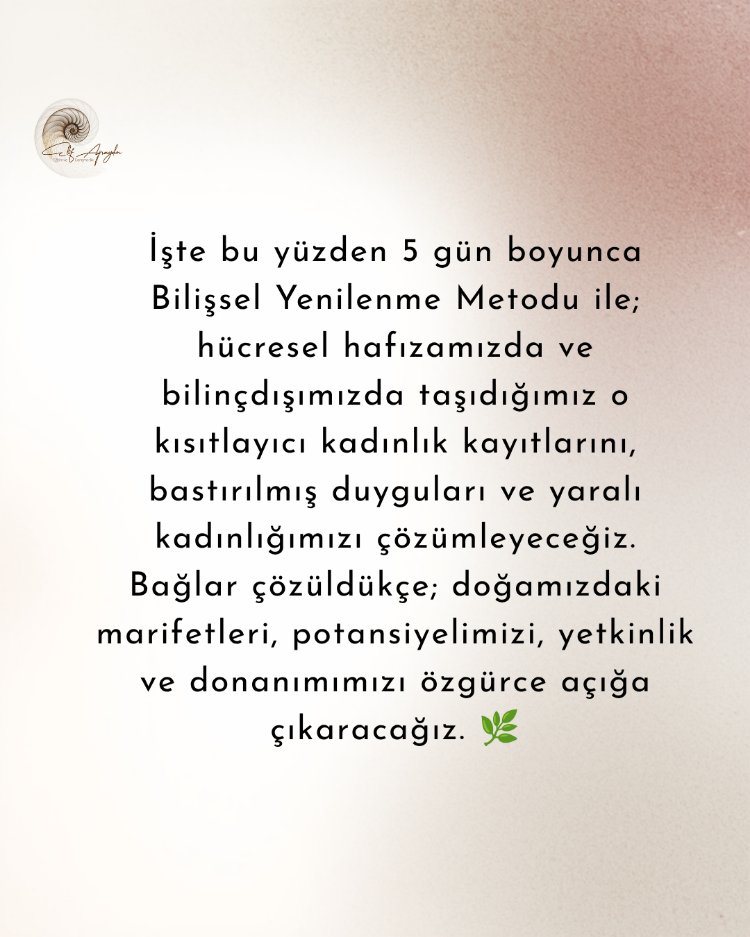 Kadınlığınla Barış Atölyesi