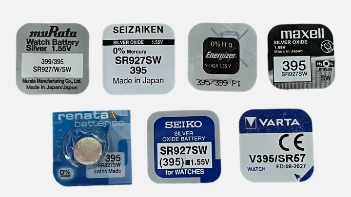 İsviçre ve Japon orijinal saat pilleri