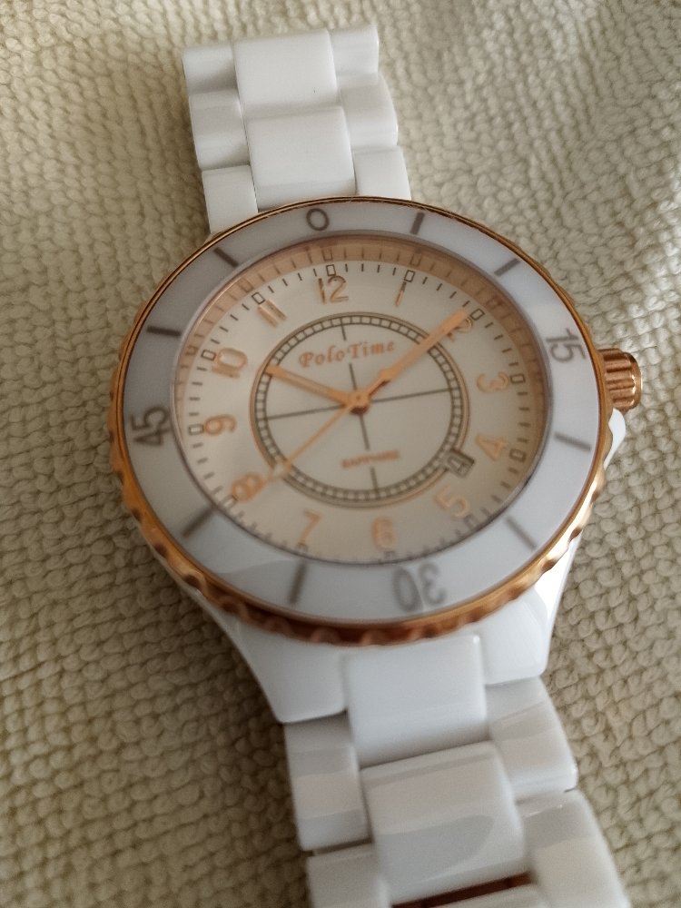 Orijinal Polo Time Seramik Kasa ve Kordon Kol saati 