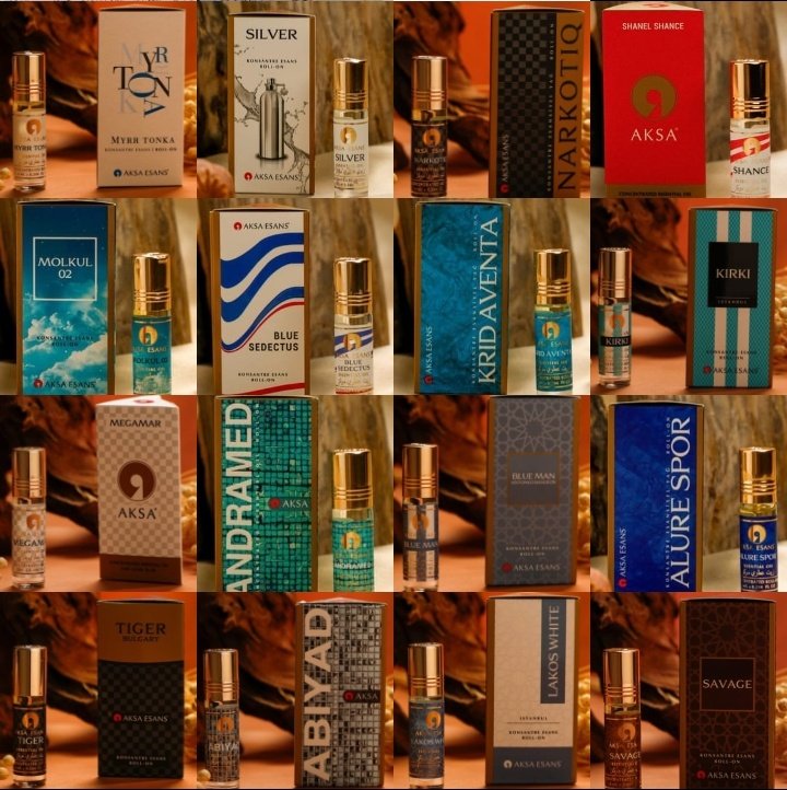 Alkolsüz Saf Esans 6ml Roll-on çeşitleri 