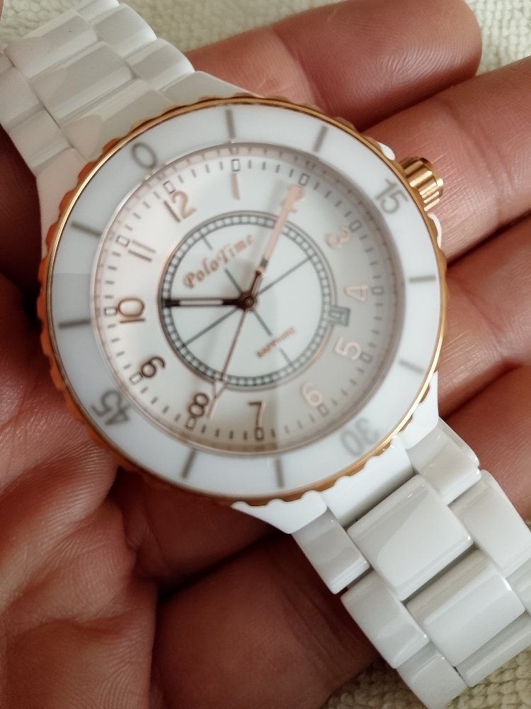 Orijinal Polo Time Seramik Kasa ve Kordon Kol saati 