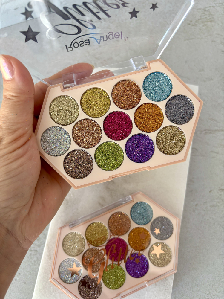 13 Renk Daire Pigment Glitter Paleti