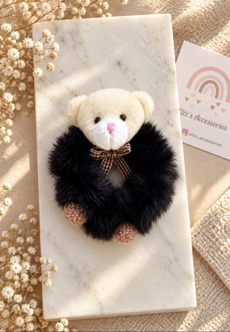 TEDDY TÜYLÜ LASTİK TOKA 