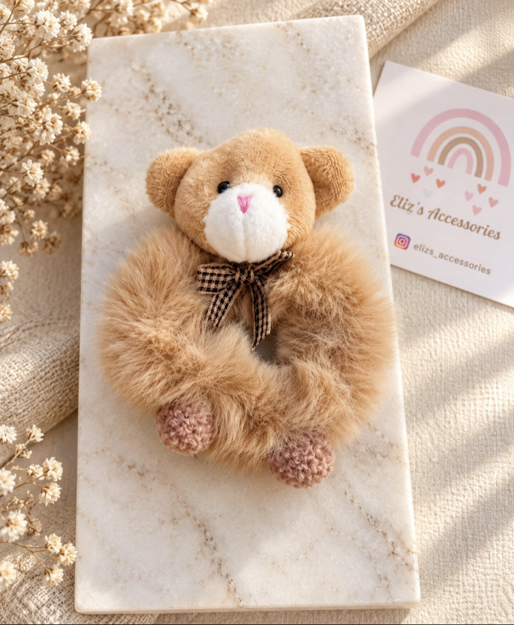 TEDDY TÜYLÜ LASTİK TOKA 