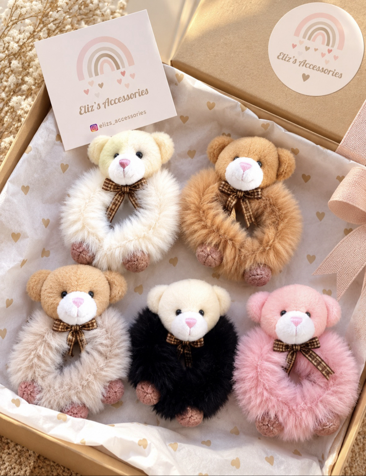 TEDDY TÜYLÜ LASTİK TOKA 