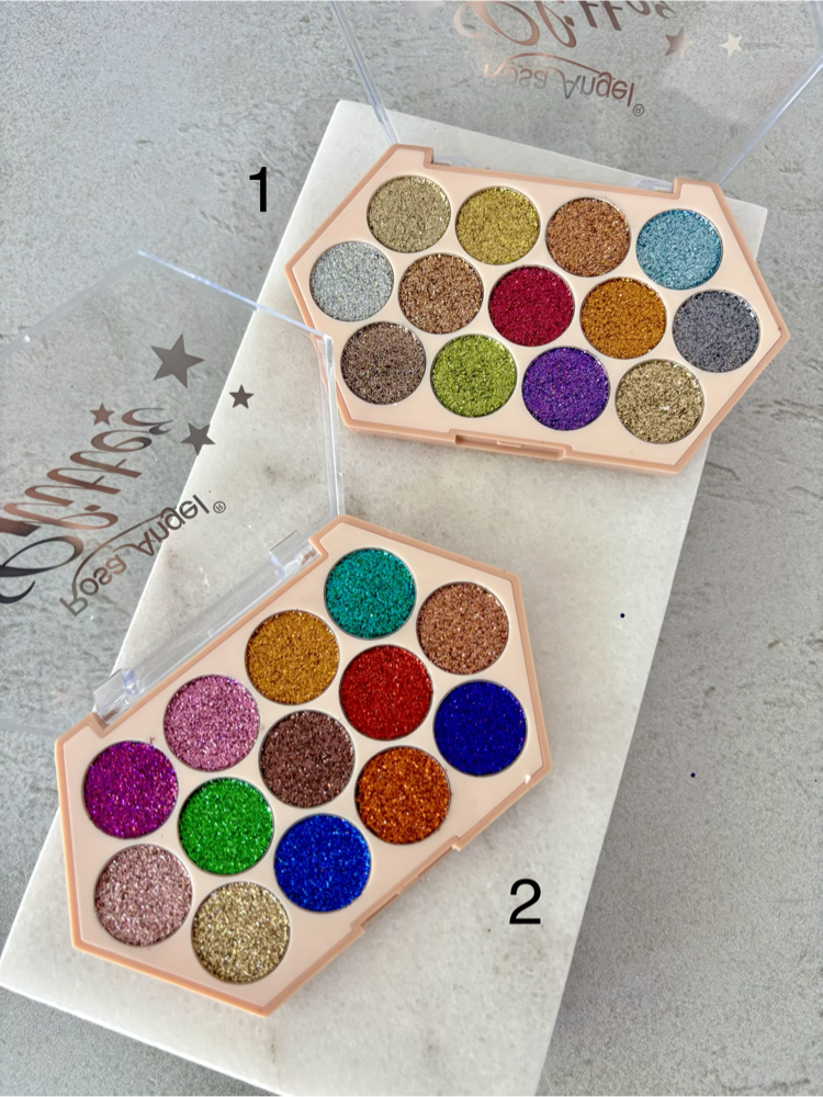13 Renk Daire Pigment Glitter Paleti