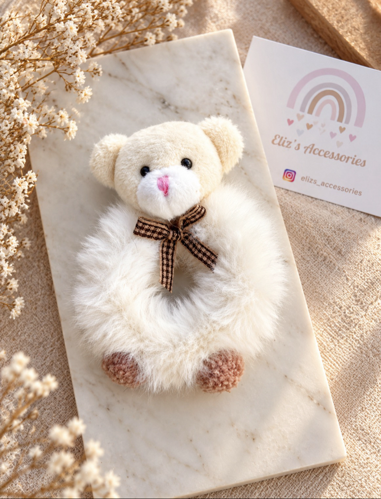 TEDDY TÜYLÜ LASTİK TOKA 