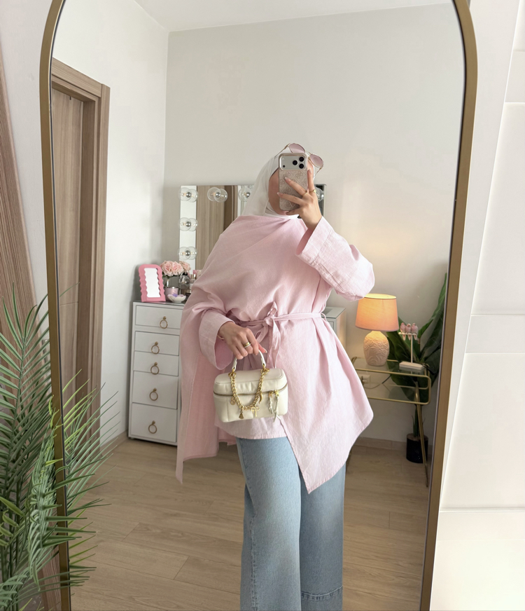 Keten kumaş tunik
