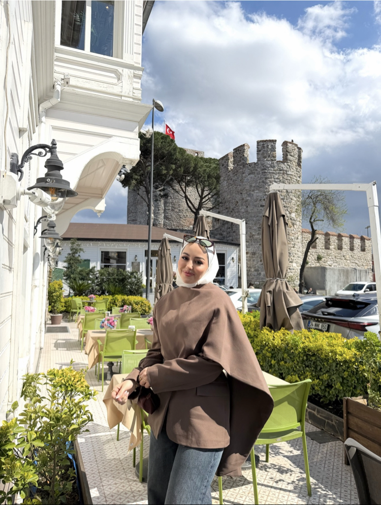Şal detaylı blazer ceket