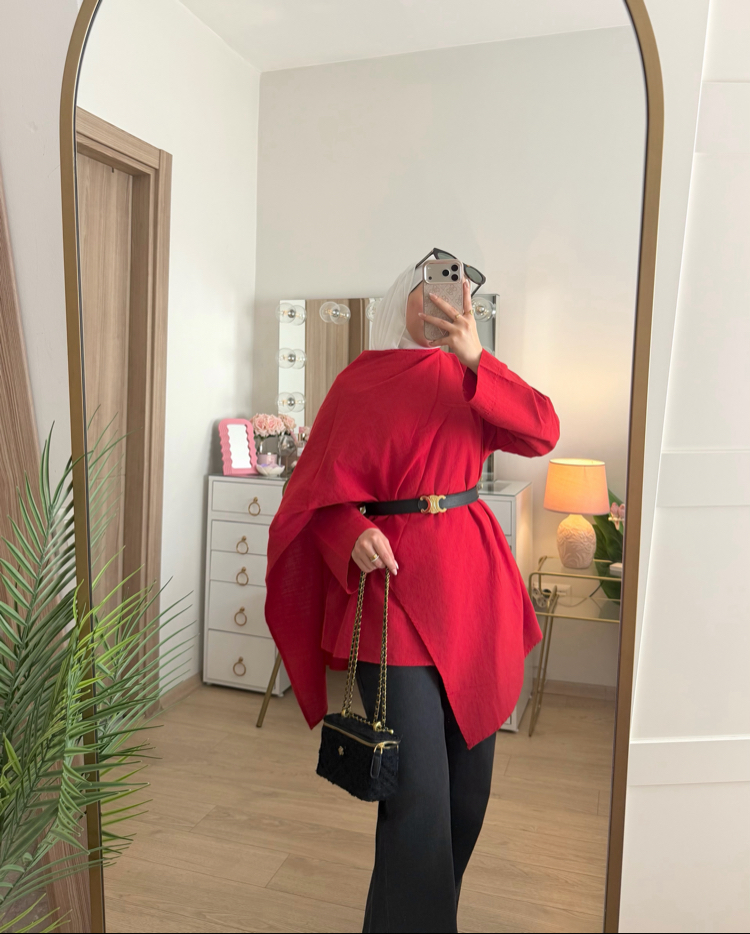 Keten kumaş tunik
