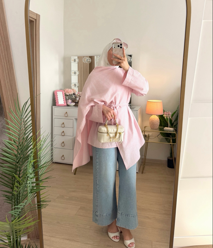 Keten kumaş tunik