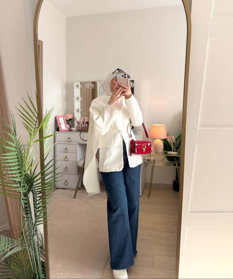 Şal detaylı blazer ceket