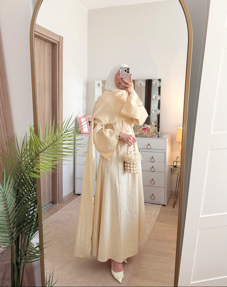 Silk kumaş elbise 