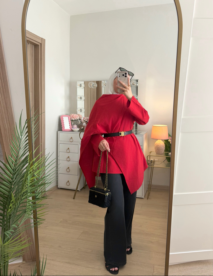 Keten kumaş tunik