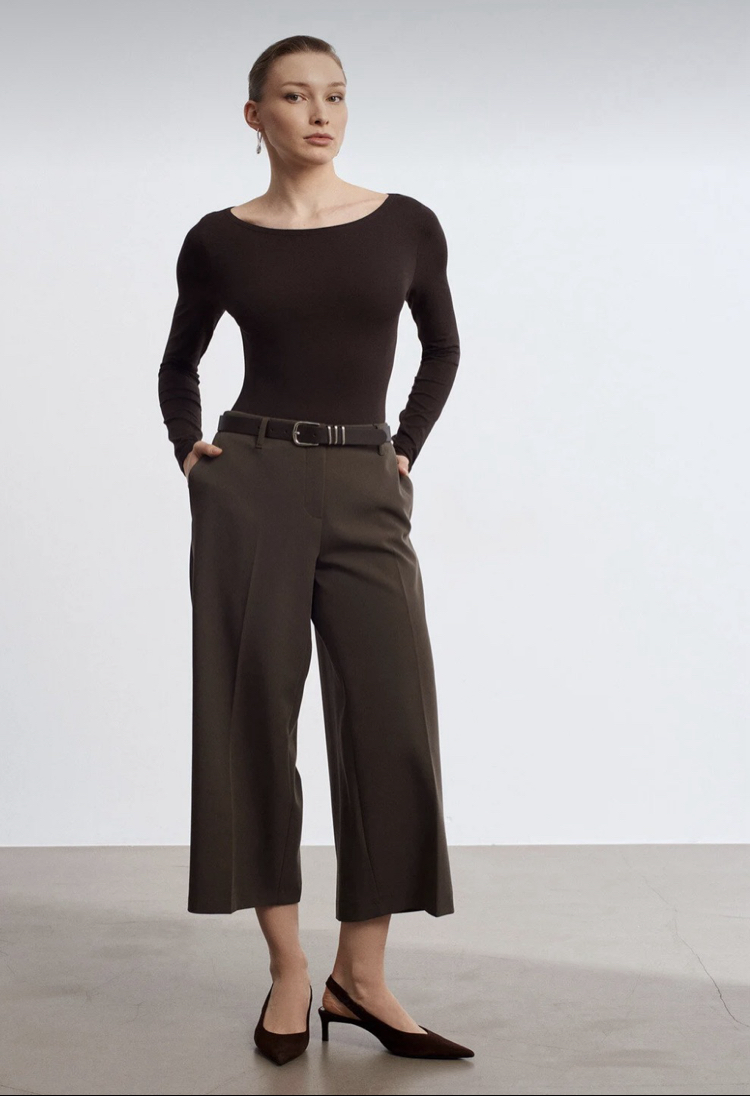 Dilvin kayık yaka bodysuit