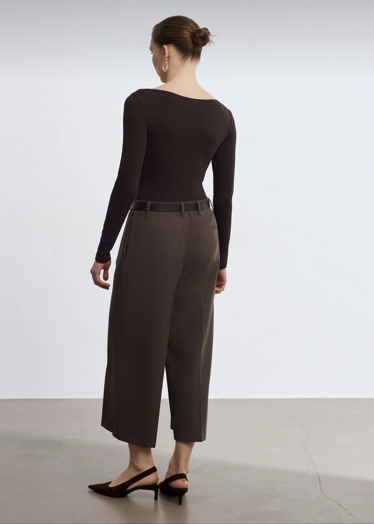 Dilvin kayık yaka bodysuit