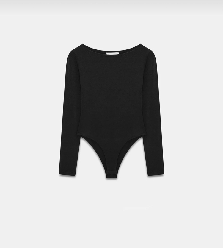 Dilvin 32549 kayık yaka bodysuit
