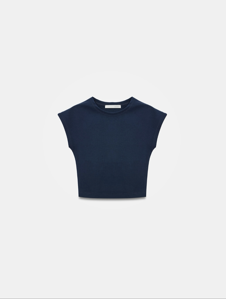 Dilvin modal pamuklu T-Shirt- lacivert