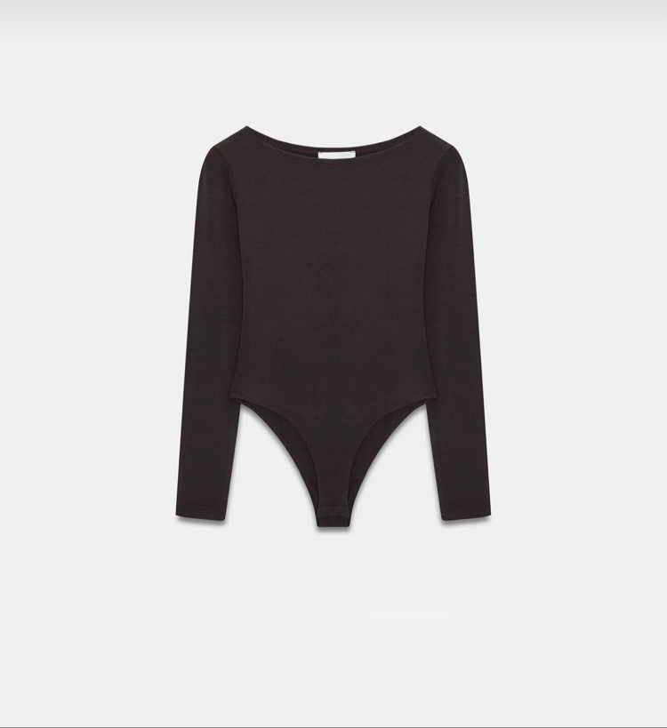 Dilvin kayık yaka bodysuit