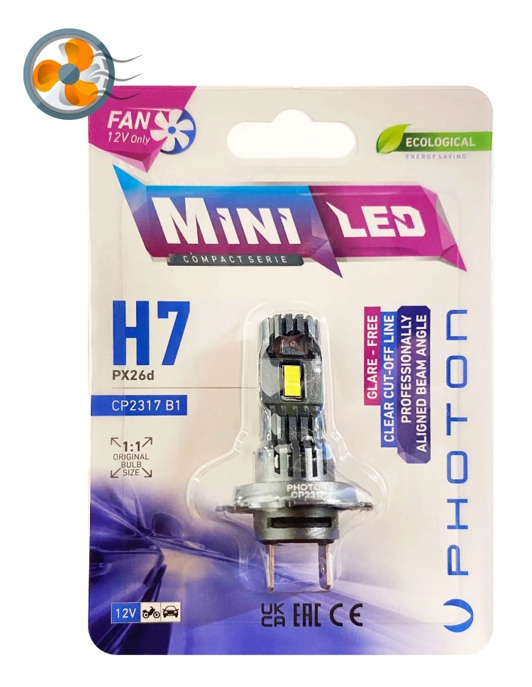 Photon Mini H7 Fanlı Beyaz Led