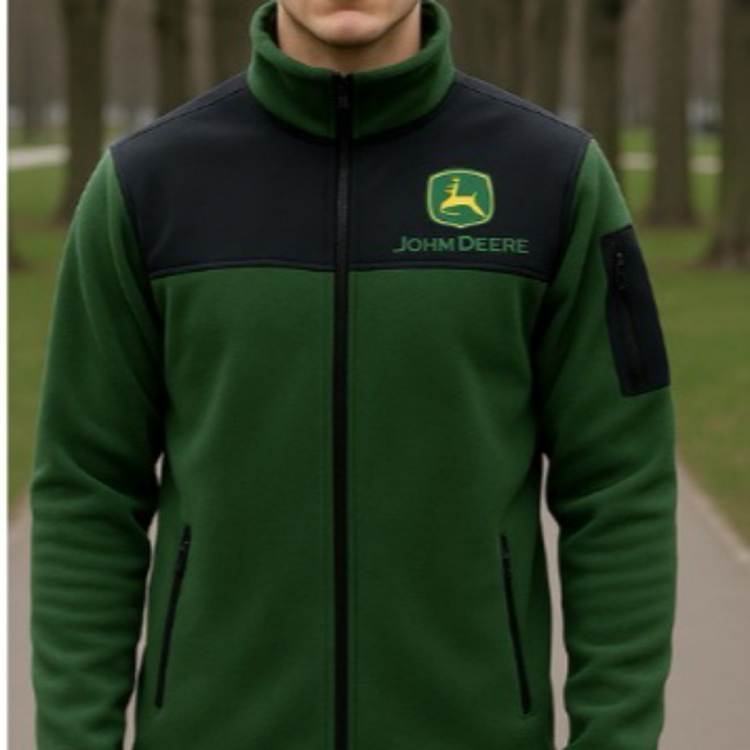 JOHN DEERE Fermuarlı Polar Ceket