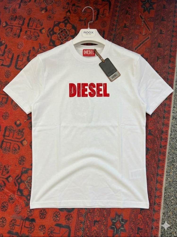 DIESEL Beyaz Yarım Oversize T-shirt 
