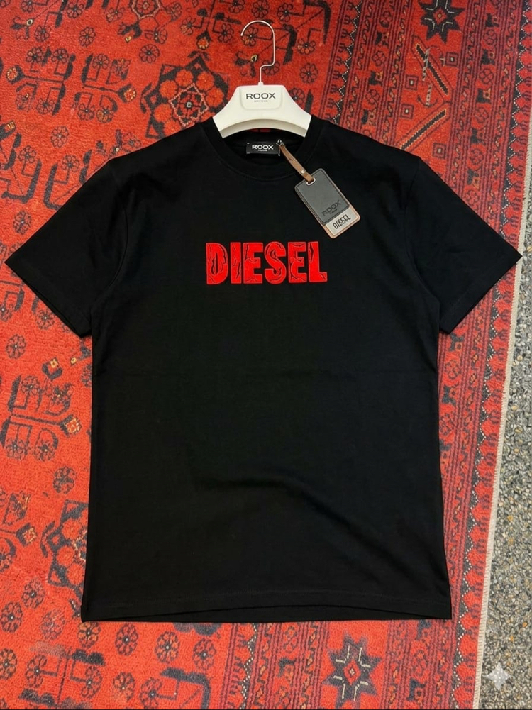 DIESEL Siyah Yarım Oversize T-shirt 