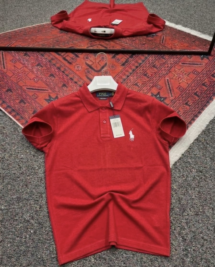 US POLO Kırmızı Polo Yaka T-shirt