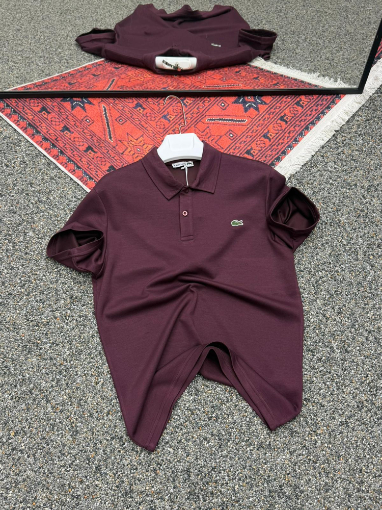 Lacoste Bordo Polo Yaka T-Shirt