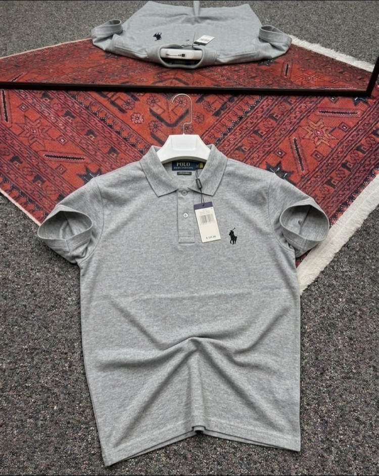 US POLO Gri Polo Yaka T-shirt