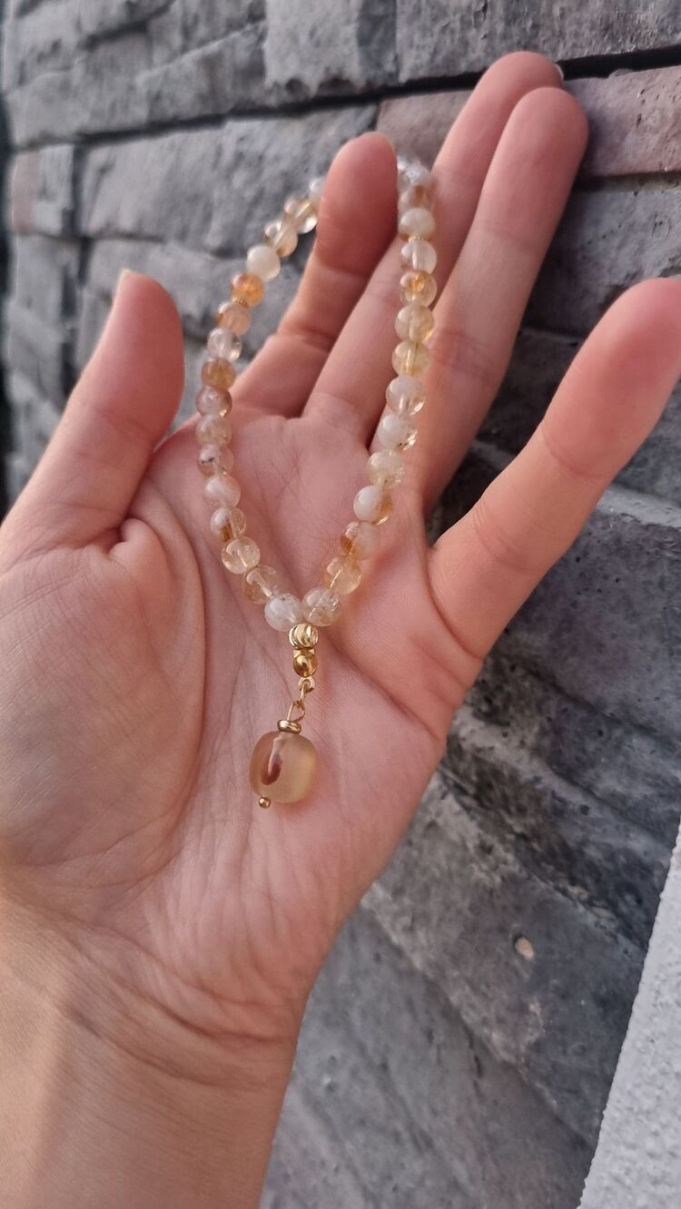 Sitrin tesbih bileklik