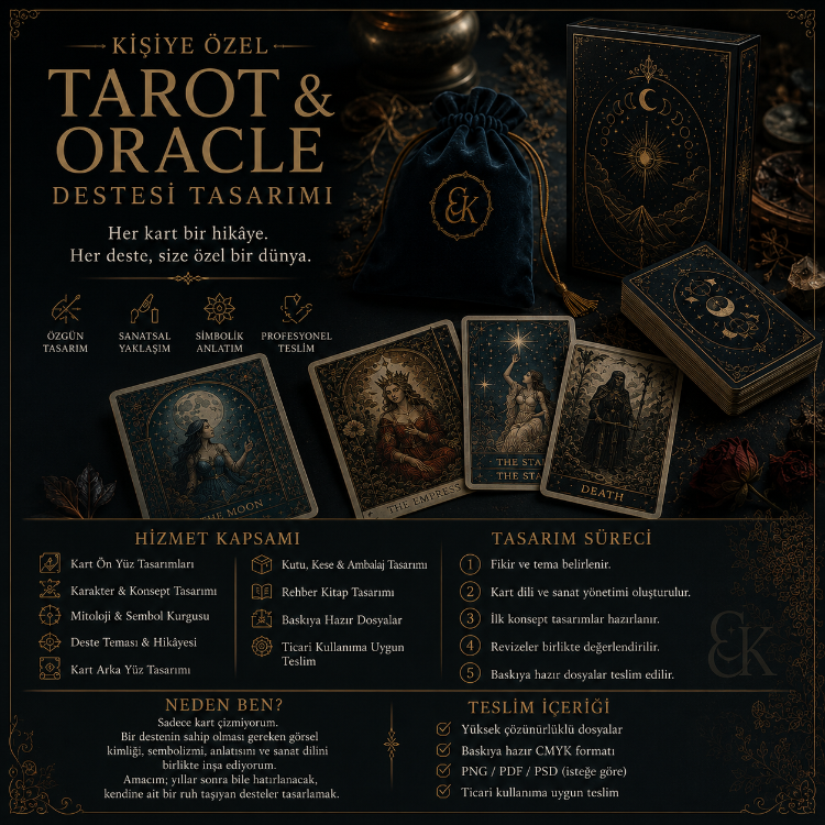 Kişiye Özel Tarot & Oracle Destesi Tasarımı