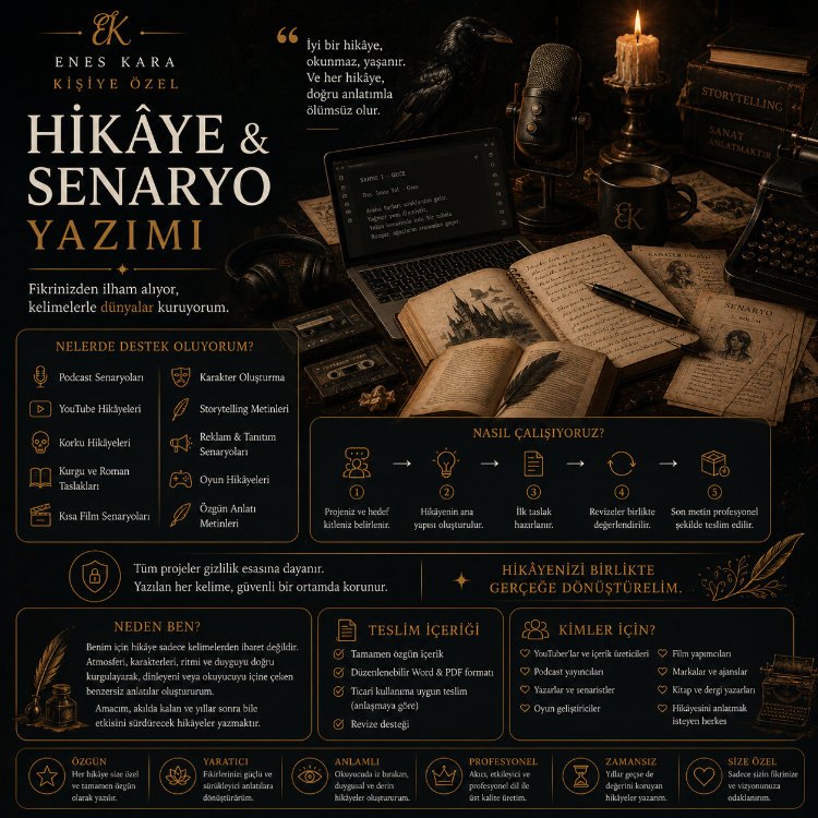 Kişiye Özel Hikâye & Senaryo Yazımı