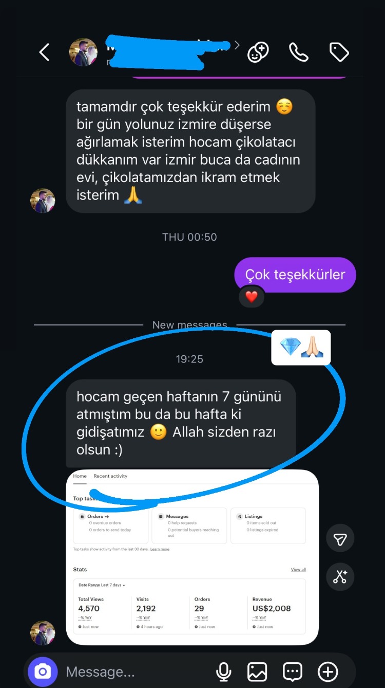 Etsy MasterClass Diamond Birebir Danışmanlık