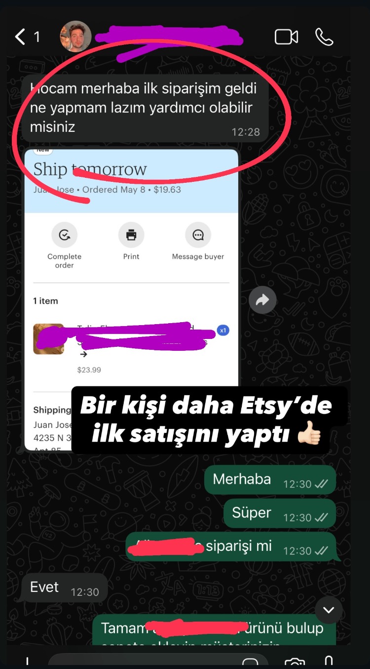 Etsy MasterClass Gold Birebir Danışmanlık