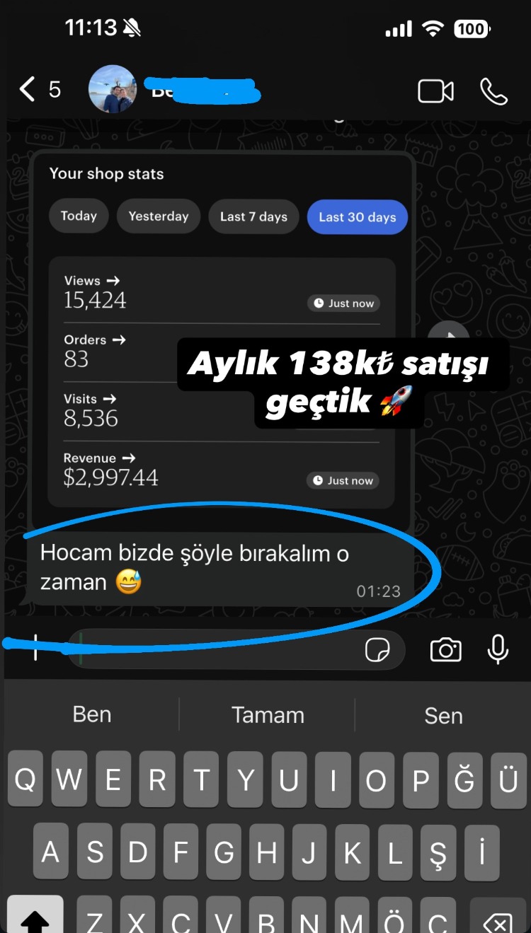 Etsy MasterClass Diamond Birebir Danışmanlık