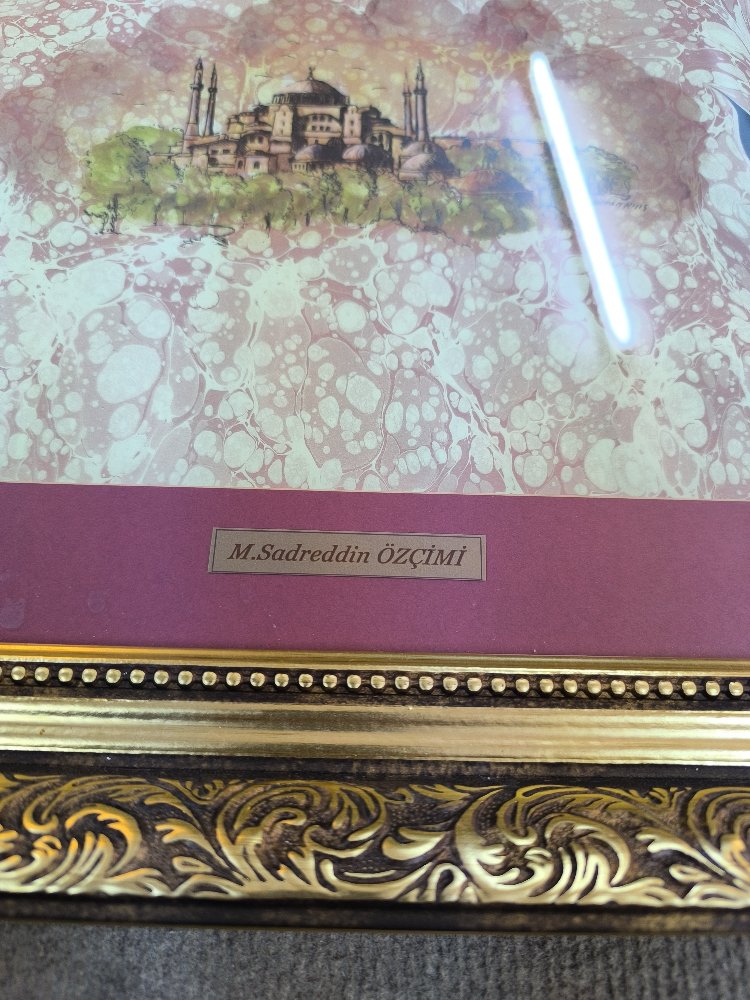 Sadreddin Özçimi Ebrusu Minyatürlü