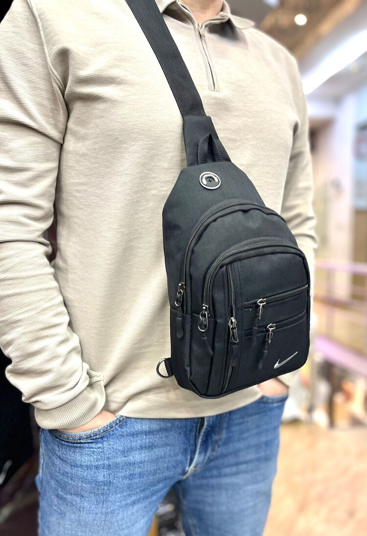 CrossBody Önden Çapraz Çanta Siyah